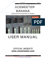 Voicemeeter Banana: User Manual