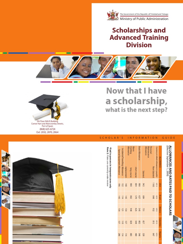Trinidad Scholarship Brochure Travel Visa Consul (Representative)