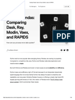 Scaling Pandas - Dask Vs Ray Vs Modin Vs Vaex Vs RAPIDS