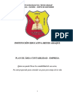 Plan de Aréa CONTABILIDAD