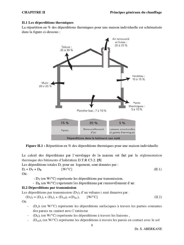 Coefficients de déperdition thermique PDF Phénomène de transfert — free download