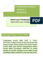 Analisis Penerapan Materi Modul 2