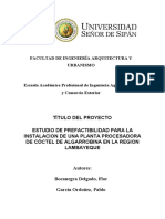 Proyecto Sobre Coctel de Algarrobina - Lambayeque - Final