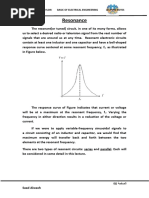 Resonance: University of Babylon Basic of Electrical Engineering Lecture Notes