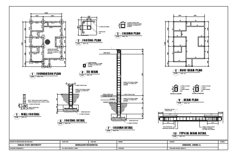 Column and Footing Reinforcement Details | PDF | Buildings And ...