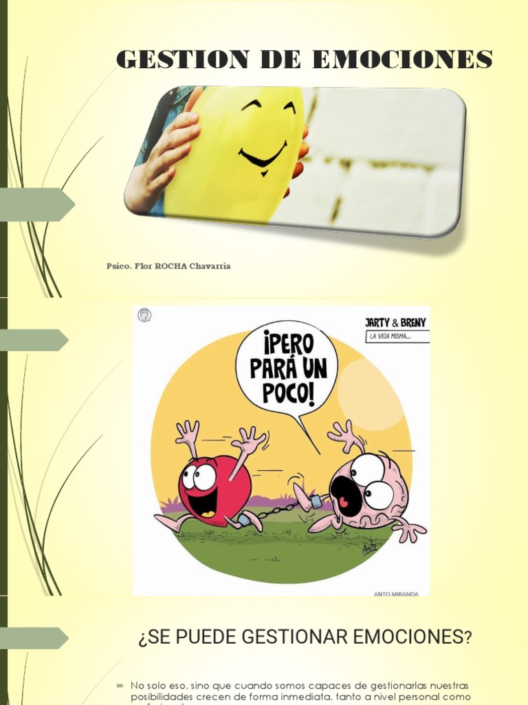 Gestión de Emociones y su Importancia | PDF | Temor | Las emociones
