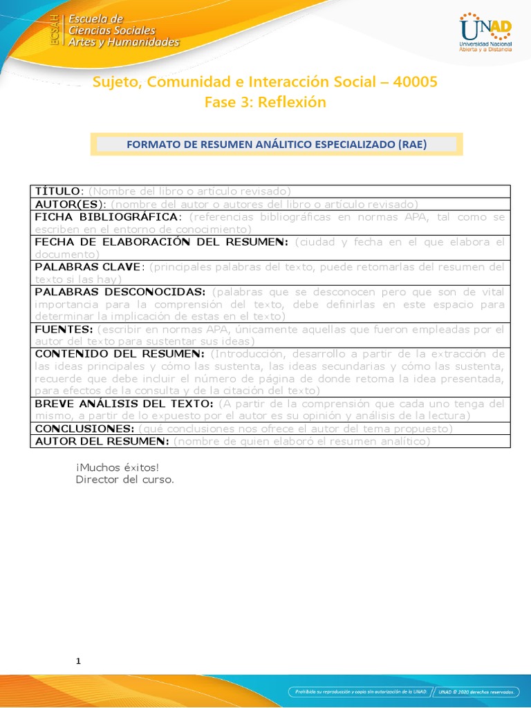 Formato de Resumen Analítico Especializado RAE | PDF
