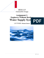 Water Supply System: Assignment 1: Engineers Without Borders