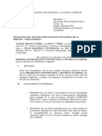 Demanda de Separación Convencional y Divorcio Ulterior