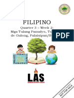 FILIPINO - 7 - Q3 - WK2 - Mga Tulang Panudyo, Tugmang de Gulong, Palaisipan-Bugtong