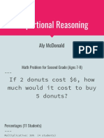 Proportional Reasoning Project