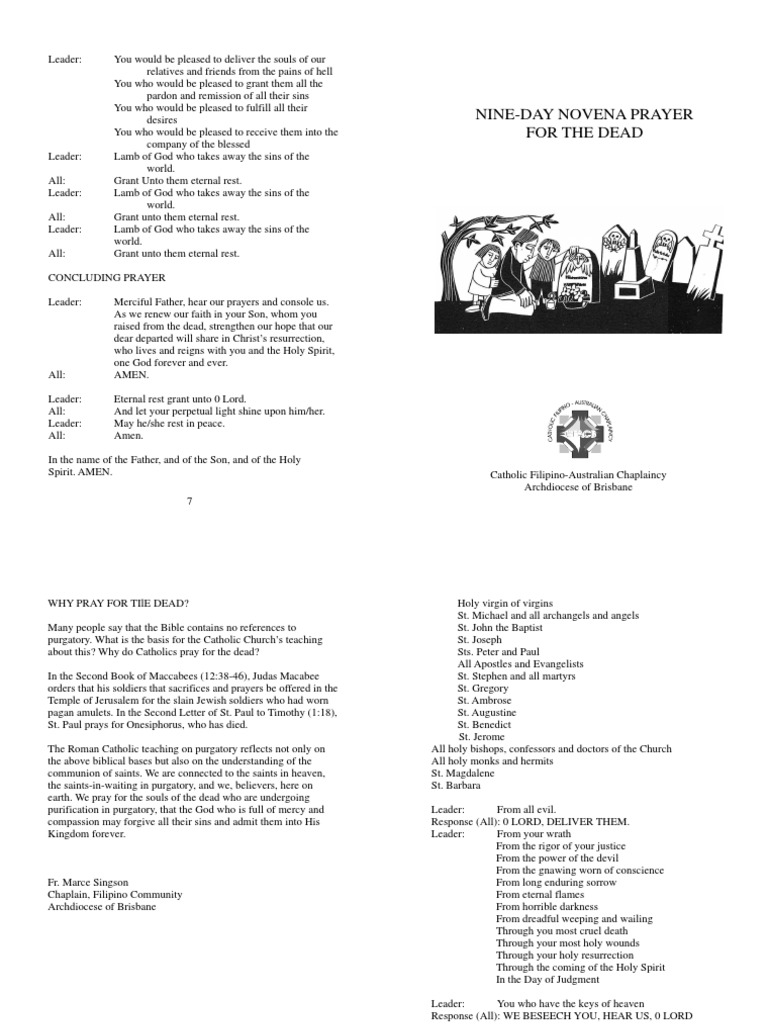 Novena Prayer For The Dead | PDF | Purgatory | God The Father