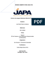 Tarea 2 El Ser Humano y Sus Relaciones Interpersonales Luis David