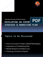 Developing An Export Strategy Marketing Plan