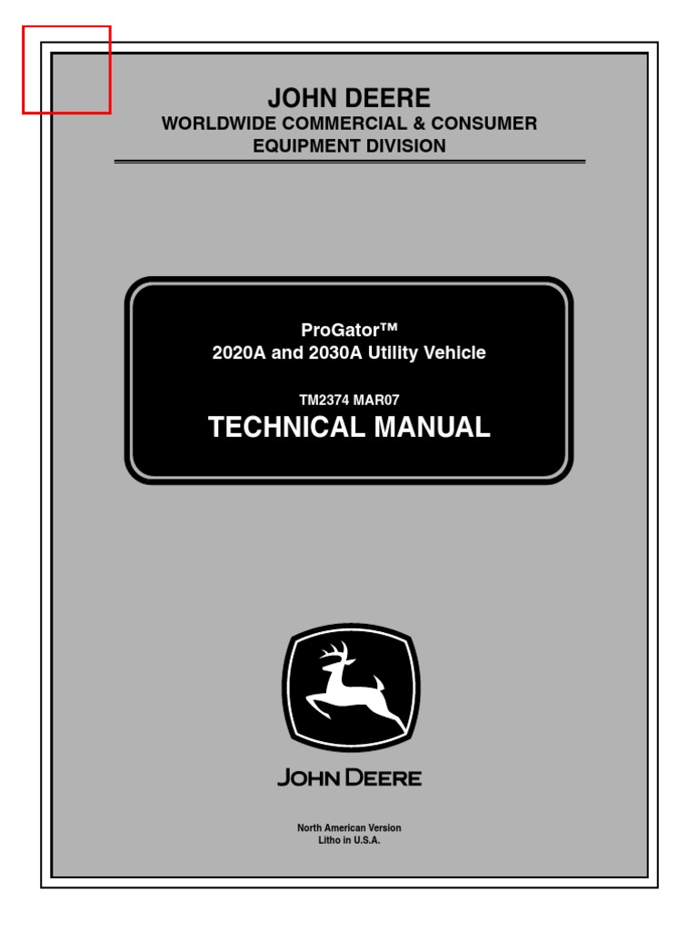 Tech Manual 2020A & 2030A Progators TM2374, PDF, Gasoline