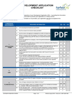 Development Application Checklist