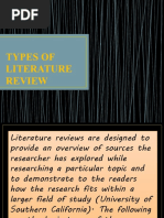 Types of Literature Review