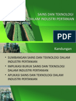 Sains Dan Teknologi Dalam Indusrti Pertanian