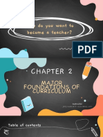 Major Foundations of Curriculum