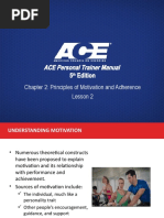 ACE Personal Trainer Manual: Chapter 2: Principles of Motivation and Adherence Lesson 2