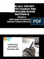 Upsr Section B 014 Tip Off 2017
