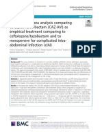 Cost-effectiveness Analysis Comparing Ceftazidimea