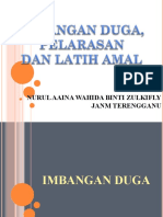 Imbangan Duga Pelarasan Dan Latih Amal