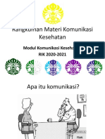 Kuliah Pengantar Komunikasi Kesehatan 2020