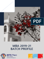 Bits Mba Profile 2019-21