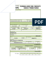 Formulario Del Registro Único Tributario: Espacio Reservado para La Dian