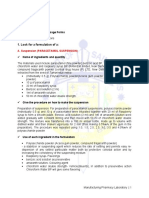 Manufacture of Liquid Dosage Forms (Solution Emulsions and Suspension)