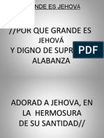 PORQUE - GRANDE - ES - JEHOVA. (2) .PPT DOM