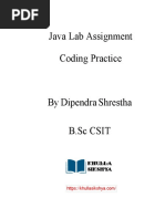 Java Assignment Coding Practice