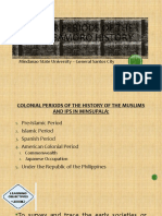 5.major Periods of The Bangsamoro History