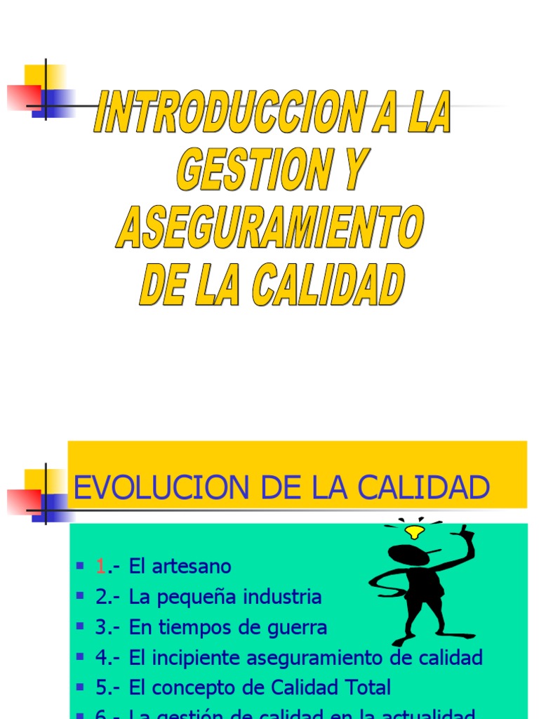 Introducción Al Aseguramiento de La Calidad | PDF | Calidad (comercial ...