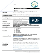 Lesson Plan Template: Standards of Learning Essential Questions Objectives Learning Target Necessary Prior Knowledge