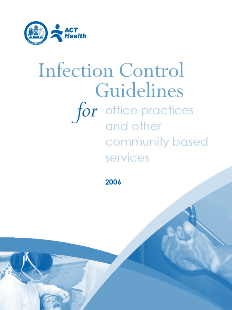 Infection Control Guidelines PDF Infection Control Hand Washing