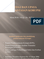 Strategi Dan Upaya Pemberantasan Korupsi