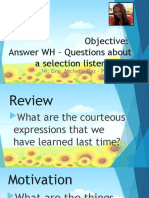 Grade 2 PPT_Answer WH _ Questions About a Selection Listened To