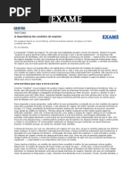 A importancia dos modelos de negocio