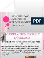 BFF/ BHM 2003 Computer Programming