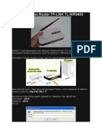 Setting Wireless Router TP