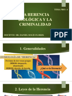 Tema 4 - La Herencia Biológia y La Criminalidad