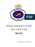 Reglamento Natación y Aspectos Técnicos 2009-2013