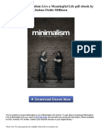 Minimalism Live A Meaningful Life PDF Ebook by Joshua Fields Millburn