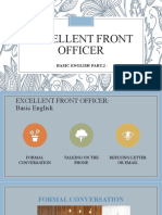 Excellent Front Officer