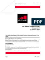 SGP.11 eSIM Test Specification 22 October 2020