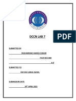 DCCN Lab 7: Submitted by Muhammad Hamza Zubair FA19-BCS-068 4-D Submitted To Ma'Am Lubna Awan