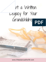 Start A Written Legacy For Your Grandchildren: What's Next Worksheet