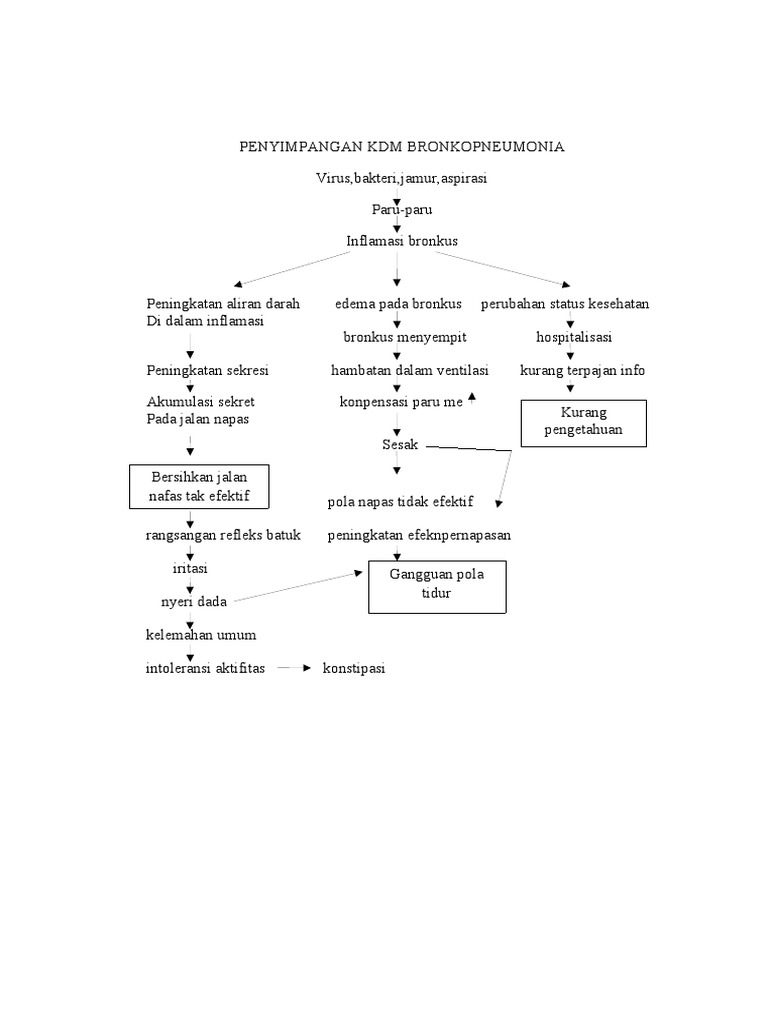 Pathway Bronkopneumonia Anak | PDF